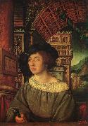HOLBEIN, Ambrosius Portrait of a Young Man sf oil on canvas